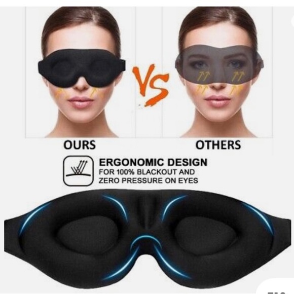 PACK WITH 4 MASK. Sleep Eye Mask - Very Confortable - WITH MEMORY FOAM - Picture 4 of 6